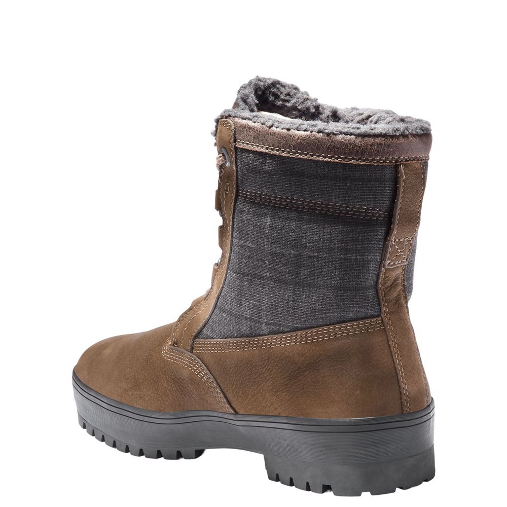 Botas de Nieve Timberland Argentina Hombre - Spruce Mountain Waterproof - Marrones Oscuro - ZQOIWP-4